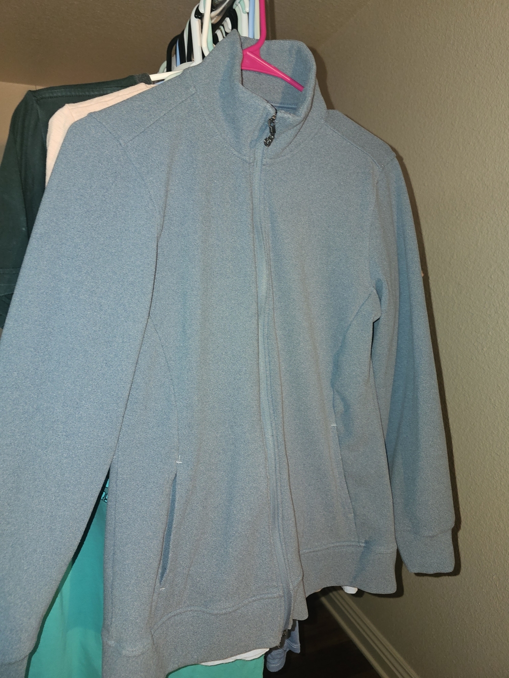Light Blue Full-Zip Jacket